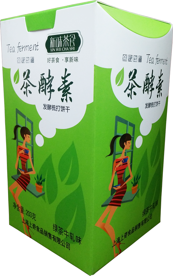 茶酵素 绿茶牛轧味 203克